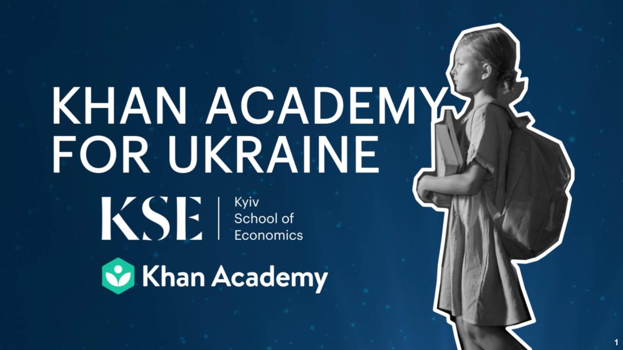 Khan academy for ukraine 